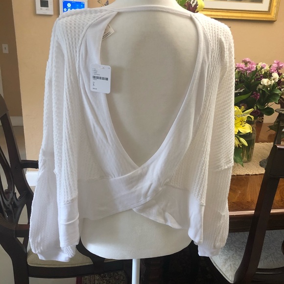 F.P  WE THE  FREE WHITE LOVE ME THERMALS - Picture 8 of 8